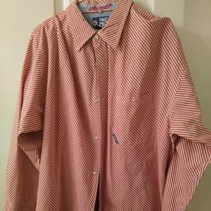 Akademiks Men Red Button Front Shirt Sz XXXL